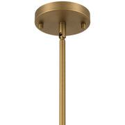 Dahlia Mini Pendant in Antique Brushed Brass