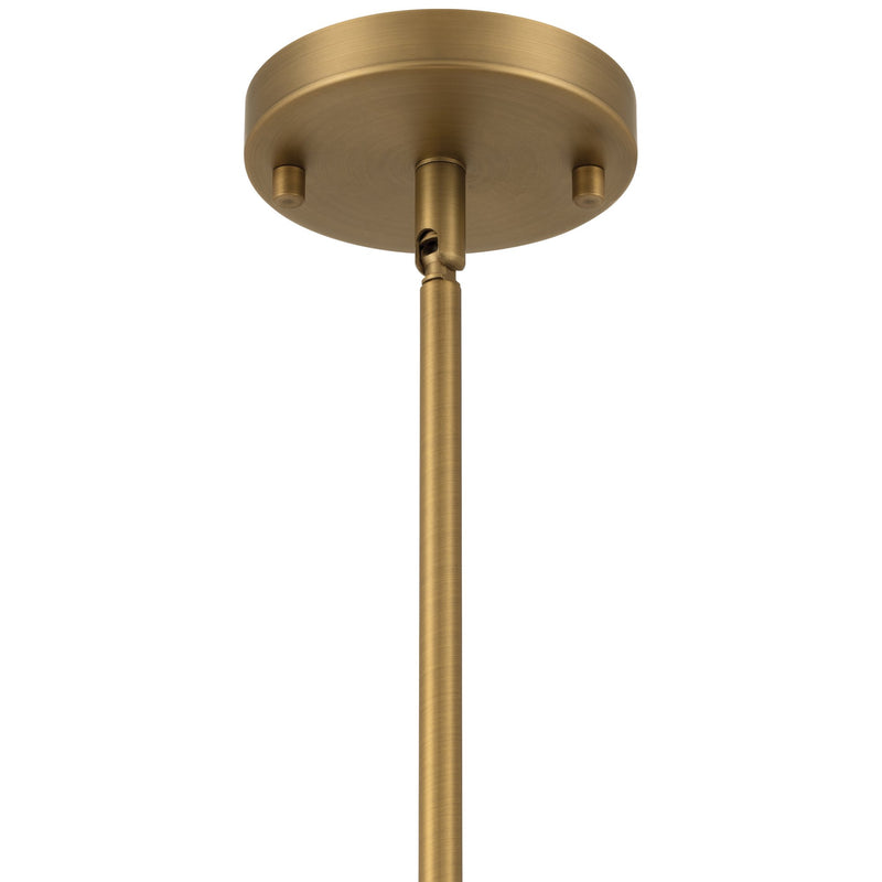 Dahlia Mini Pendant in Antique Brushed Brass