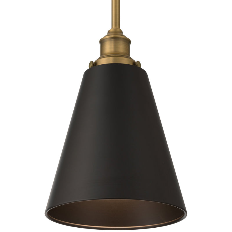 Dahlia Mini Pendant in Antique Brushed Brass