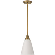 Dahlia Mini Pendant in Antique Brushed Brass