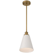 Dahlia Mini Pendant in Antique Brushed Brass