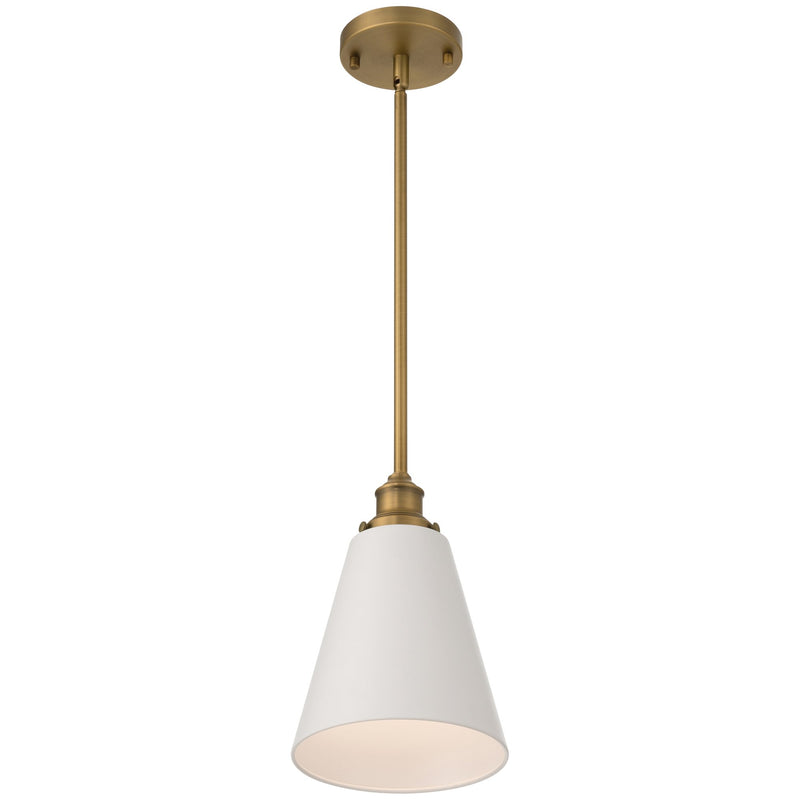 Dahlia Mini Pendant in Antique Brushed Brass