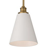 Dahlia Mini Pendant in Antique Brushed Brass
