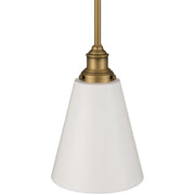 Dahlia Mini Pendant in Antique Brushed Brass