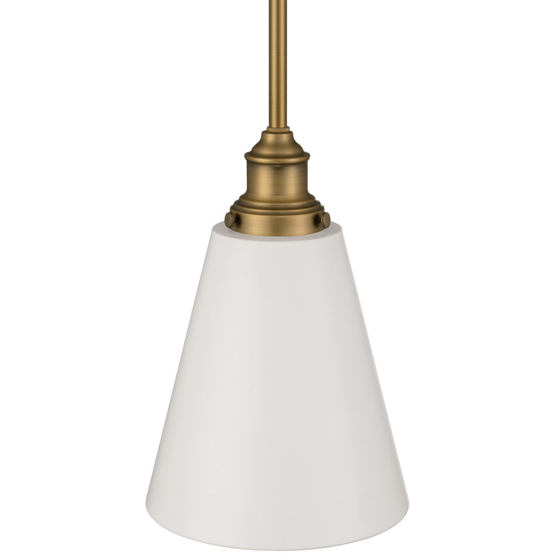 Dahlia Mini Pendant in Antique Brushed Brass