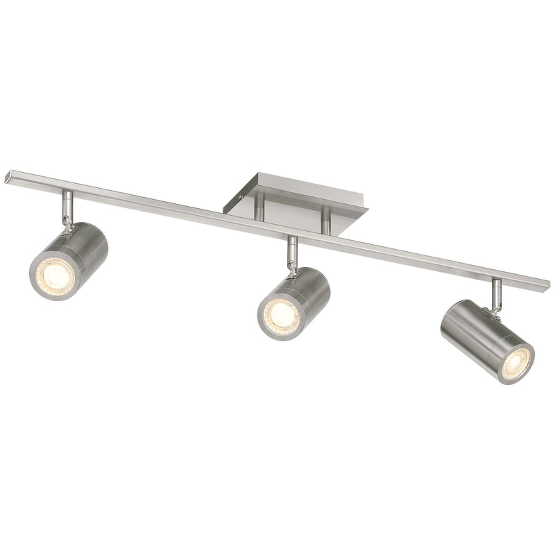 Prado 3-Light LED Track Light in Brushed Steel