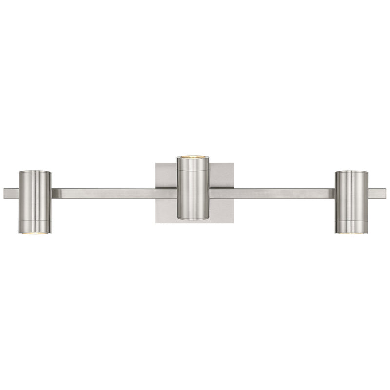 Prado 3-Light LED Track Light in Brushed Steel