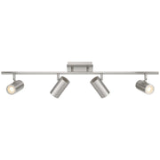 Prado 4-Light LED Track Light in Brushed Steel