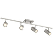 Prado 4-Light LED Track Light in Brushed Steel