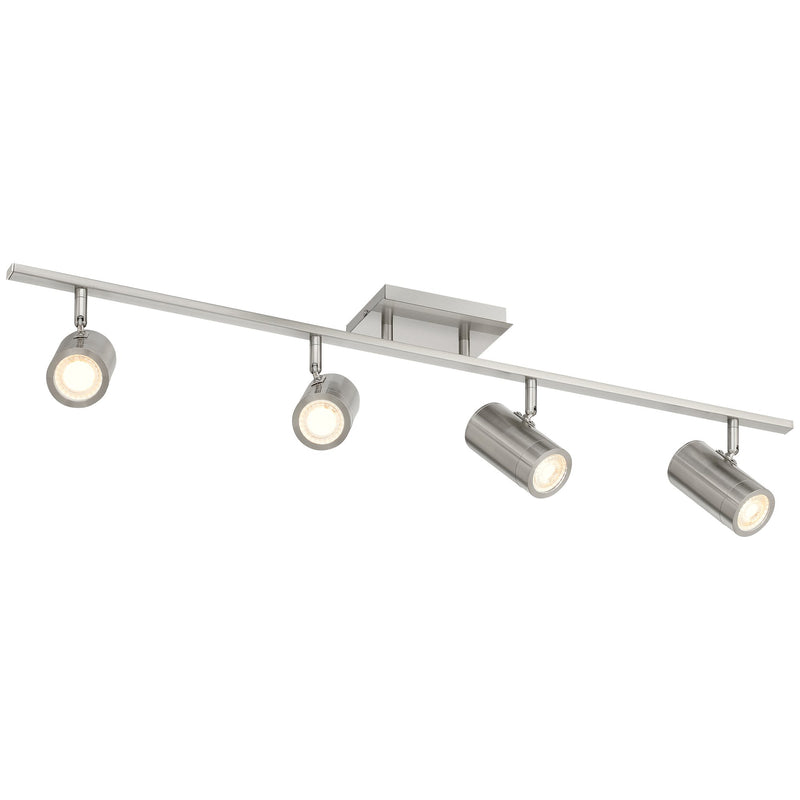 Prado 4-Light LED Track Light in Brushed Steel
