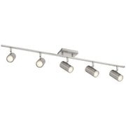 Prado 5-Light LED Track Light in Brushed Steel
