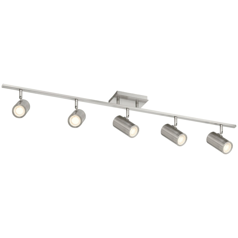 Prado 5-Light LED Track Light in Brushed Steel