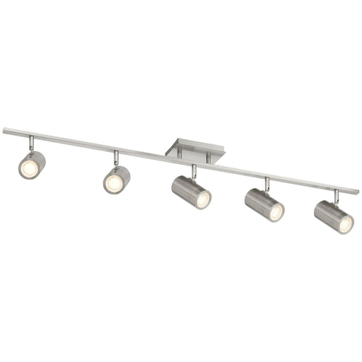 Prado 5-Light LED Track Light in Brushed Steel