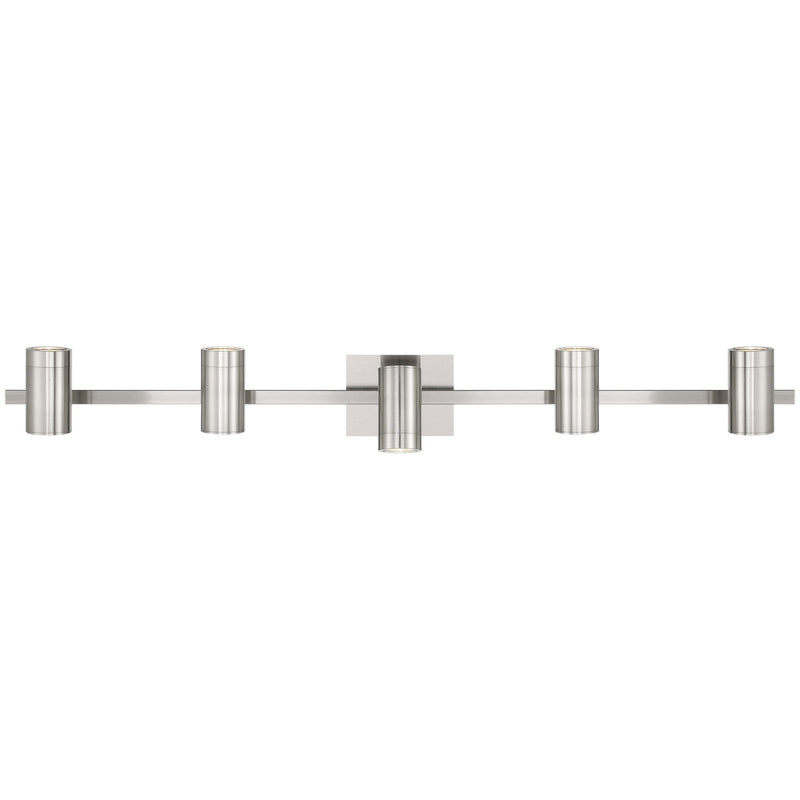 Prado 5-Light LED Track Light in Brushed Steel
