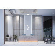 Boulder 3-Light LED Pendant in Mirrored Stainless Steel