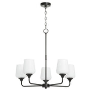 Raymond 5 Light Chandelier in Matte Black