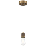 Port Nine Stark Pendant in Antique Brushed Brass