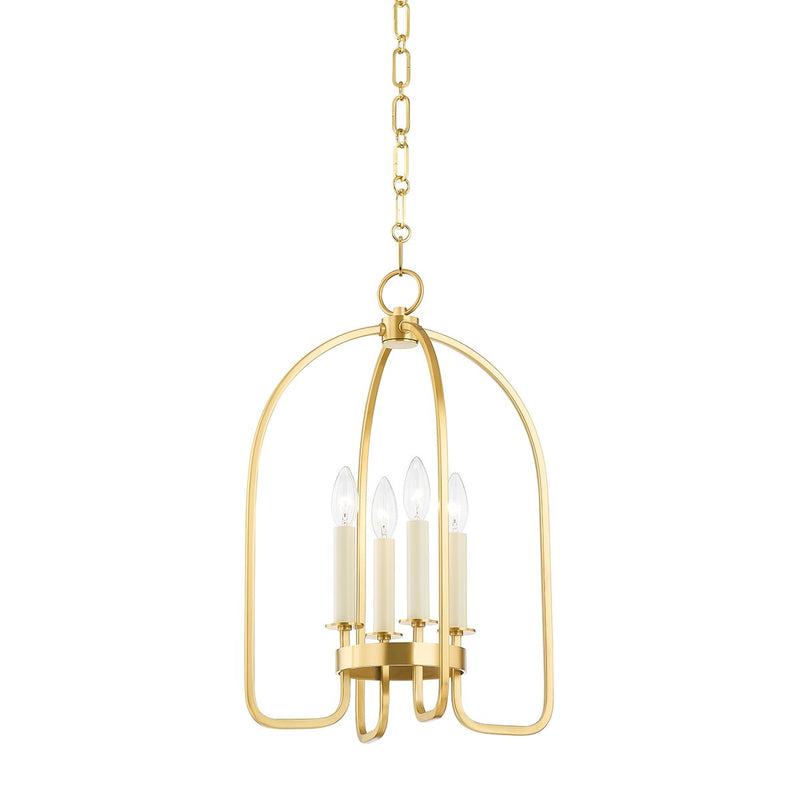 Oakville 4-Light Chandelier in Aged Brass