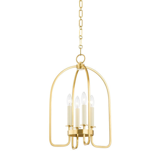 Oakville 4-Light Chandelier in Aged Brass