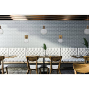Port Nine Burgundy Pendant in Antique Brushed Brass