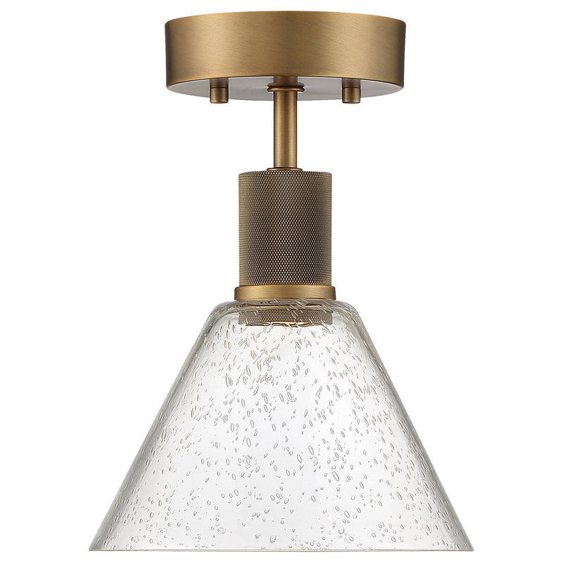 Port Nine Martini Semi-Flush Mount in Antique Brushed Brass