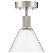 Port Nine Martini Semi-Flush Mount in Brushed Steel