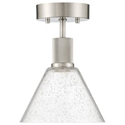 Port Nine Martini Semi-Flush Mount in Brushed Steel