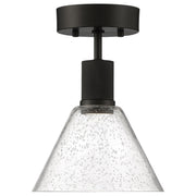 Port Nine Martini Semi-Flush Mount in Matte Black