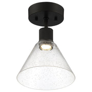 Port Nine Martini Semi-Flush Mount in Matte Black