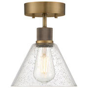 Port Nine Martini Semi-Flush Mount in Antique Brushed Brass