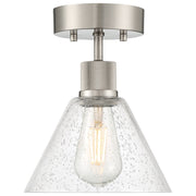 Port Nine Martini Semi-Flush Mount in Brushed Steel