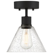 Port Nine Martini Semi-Flush Mount in Matte Black
