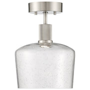 Port Nine Chardonnay Semi-Flush Mount in Brushed Steel