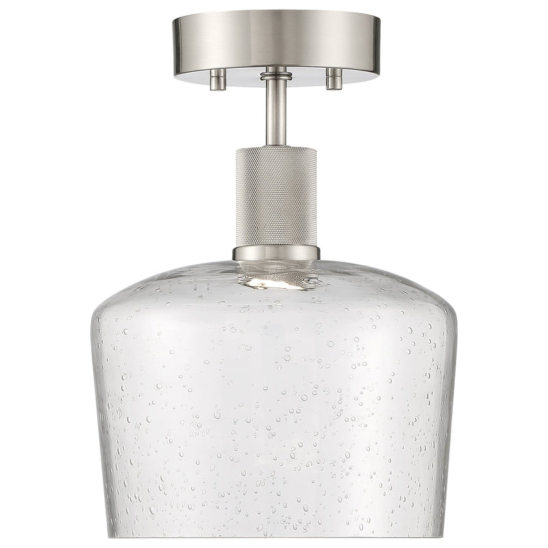Port Nine Chardonnay Semi-Flush Mount in Brushed Steel
