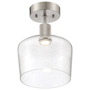 Port Nine Chardonnay Semi-Flush Mount in Brushed Steel