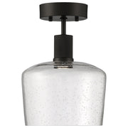 Port Nine Chardonnay Semi-Flush Mount in Matte Black