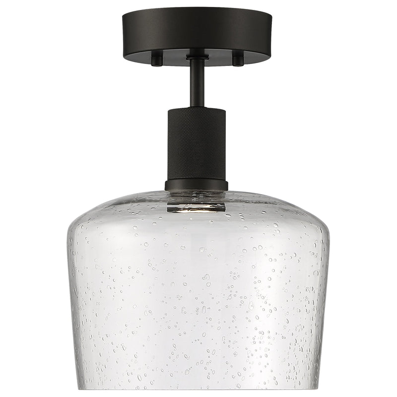 Port Nine Chardonnay Semi-Flush Mount in Matte Black