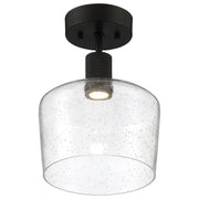 Port Nine Chardonnay Semi-Flush Mount in Matte Black