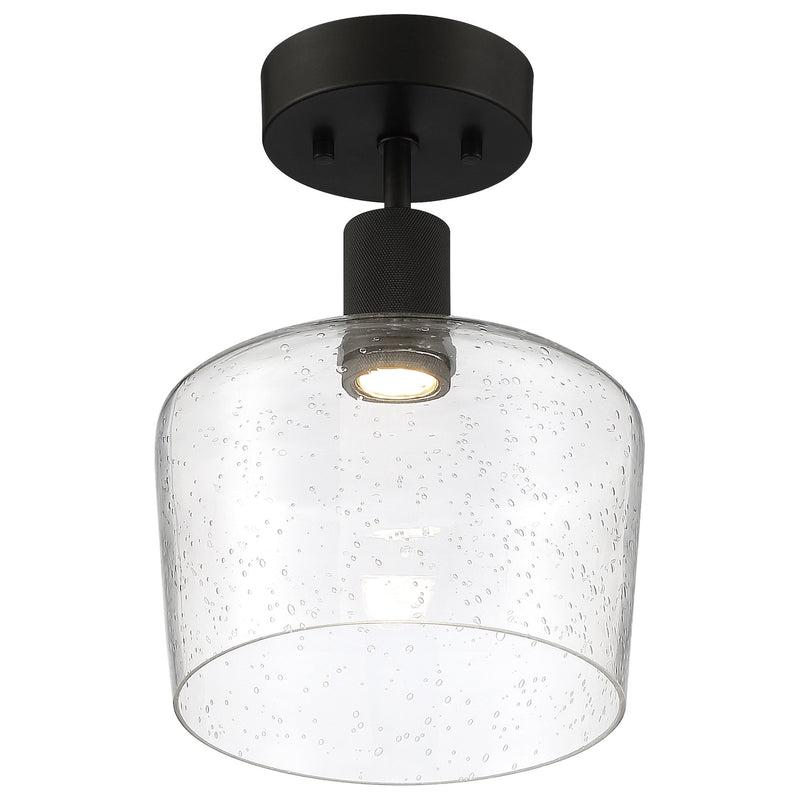 Port Nine Chardonnay Semi-Flush Mount in Matte Black