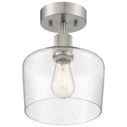 Port Nine Chardonnay Semi-Flush Mount in Brushed Steel