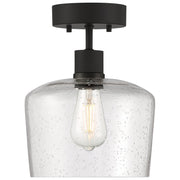 Port Nine Chardonnay Semi-Flush Mount in Matte Black