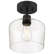 Port Nine Chardonnay Semi-Flush Mount in Matte Black