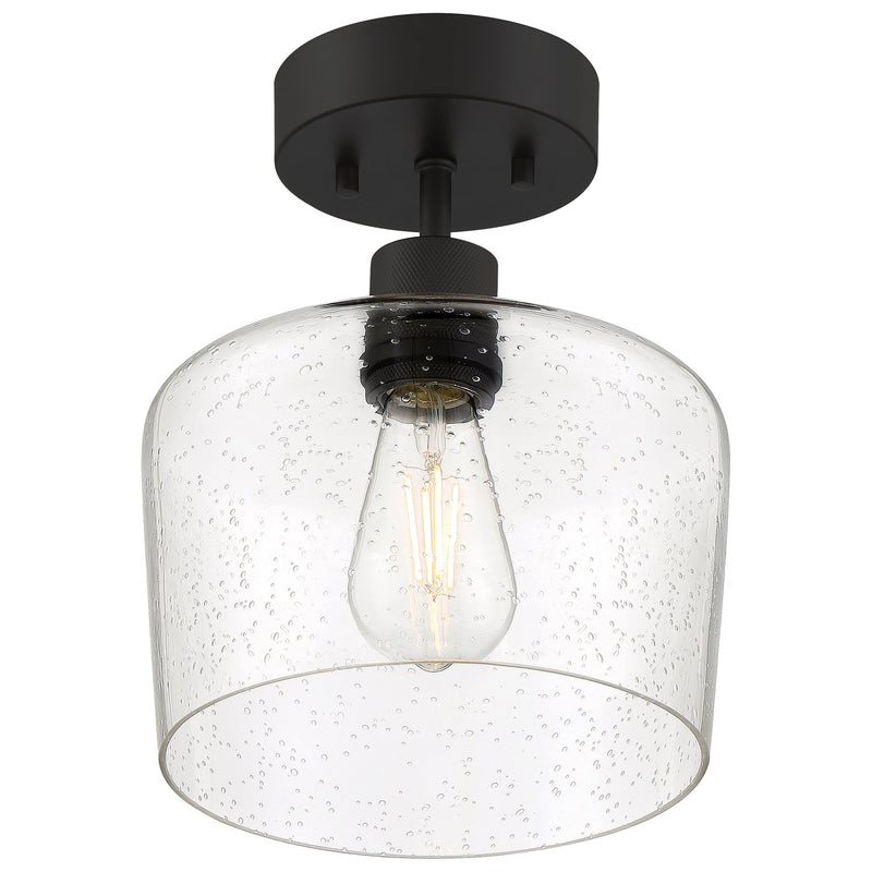 Port Nine Chardonnay Semi-Flush Mount in Matte Black