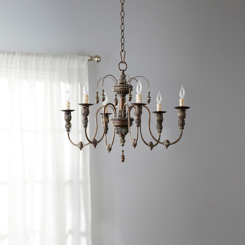 Salento 25" 6 Light Chandelier in Vintage Copper