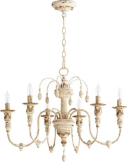 Salento 25" 6 Light Chandelier in Persian White