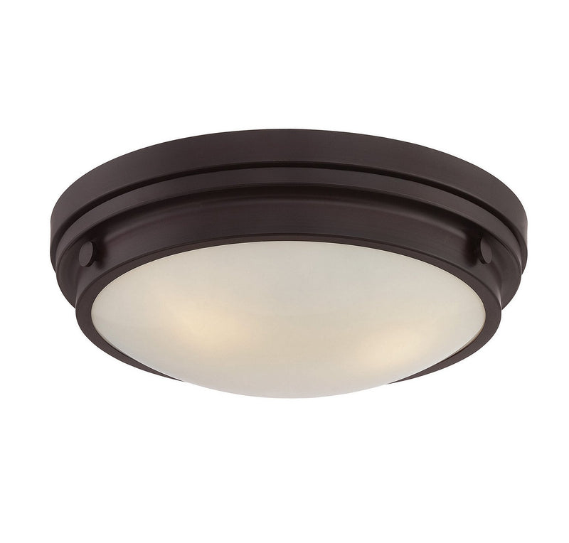 Lucerne 3-Light Flush Mount in English Bronze