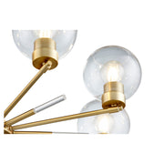 Volán 8 Light Chandelier in Aged Brass