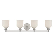 Melrose 4-Light Bath Vanity Light in Satin Nickel