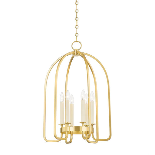 Oakville 6-Light Chandelier in Aged Brass