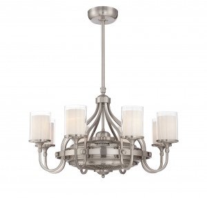 Etesian 35.25" Fan D'Lier in Satin Nickel